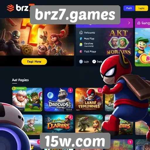 novas funcionalidades interativas do site brz7.games